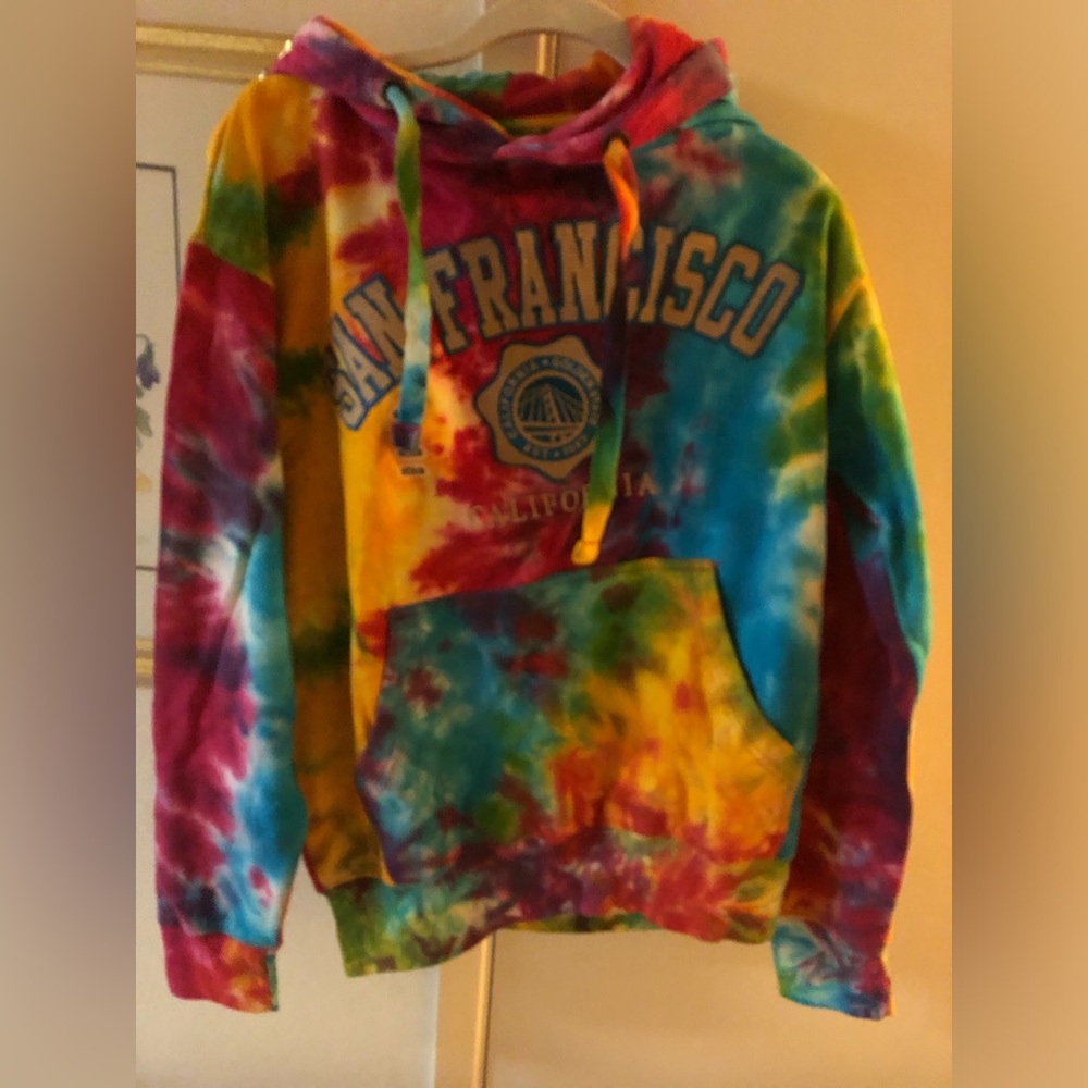 Vintage Multicolor Tie-Dye San Francisco Hoodie- 999 $30 or $25 w/offer